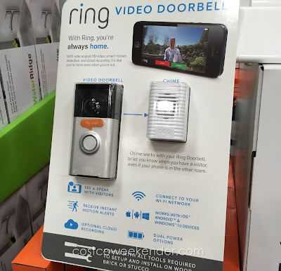 See who is at the door with the Ring Video Doorbell and Wireless Chime
