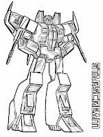 Starscream Transformers Coloring Pages For Kids