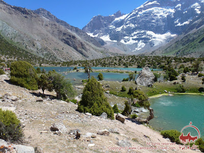 Trekking in Pamirs Fann Mountains