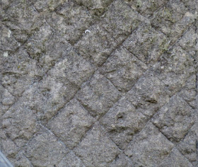 square patterns in a headstone