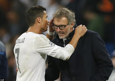 Ronaldo and Laurent Blanc