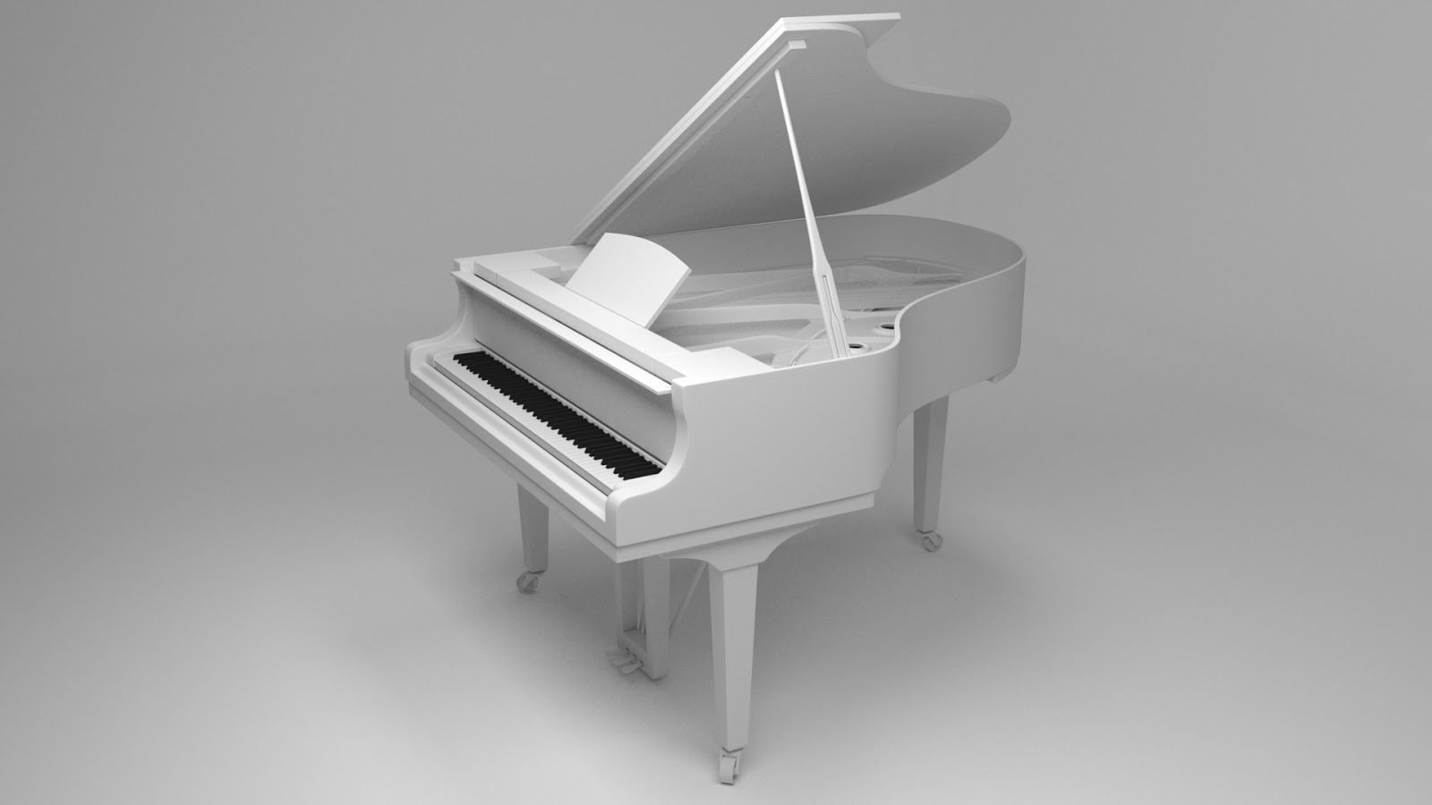 Free 3D Grand Piano .blend file