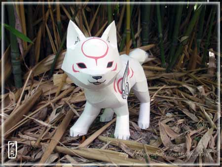 Okamiden Chibiterasu Papercraft