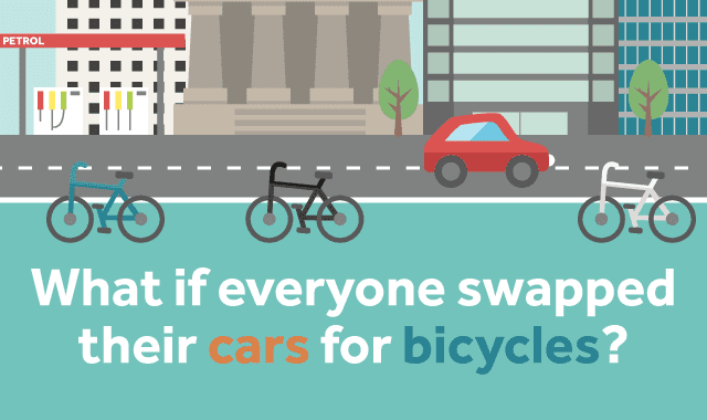 Image: What if Everyone Swapped Their Cars for Bicycles?