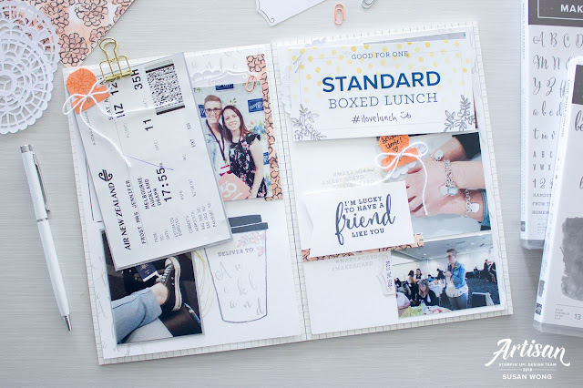 Share What You Love Suite / Love What You Do Stamp Set Travel Journal - Susan Wong for Stampin' Up! Corporate Blog