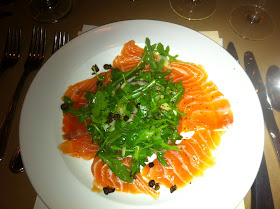 Salmon, Arugula, Red Onions, Capers, Truffle Salt