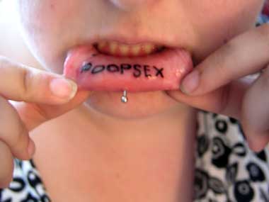 Lip Tattoos for Girls