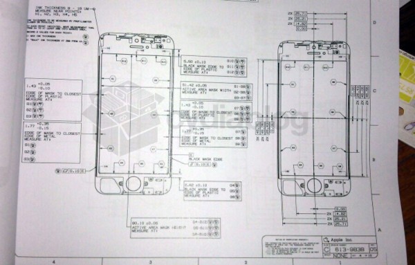 Leaked Schematic of Next-Gen iPhone’s Front Panel Reveals 4-Inch Display With 16:9 Aspect Ratio