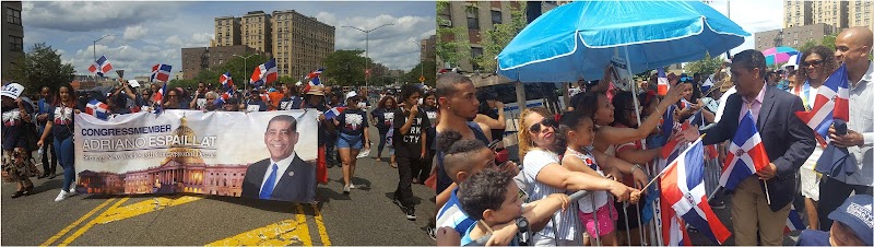  Espaillat desfila en El Bronx con un contingente de mujeres apoyando la reelección al congreso 