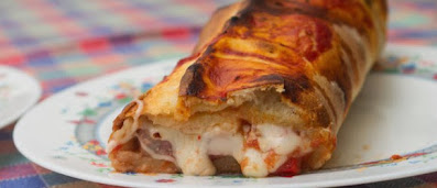 Receta : Calzone de jamón y queso