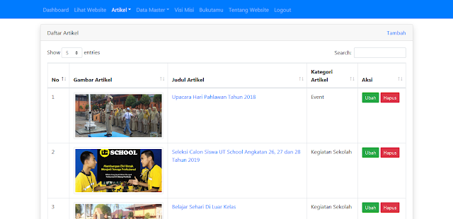 Sistem Informasi Profil Sekolah SMK Berbasis Web