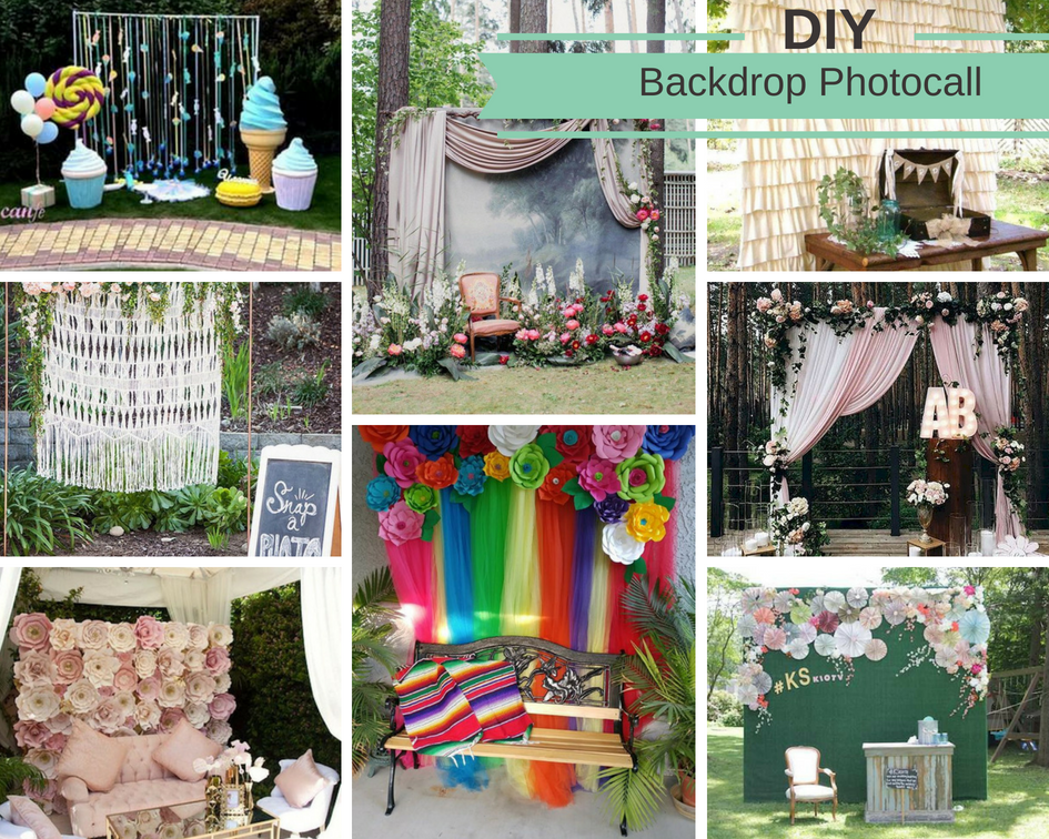 diy backdrop fiesta cumpleaños evento decoración manualidades photocall