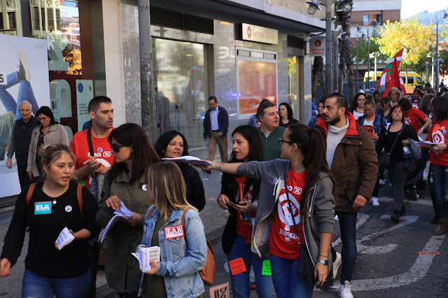 manifestación trabajadoras supermercados Dia