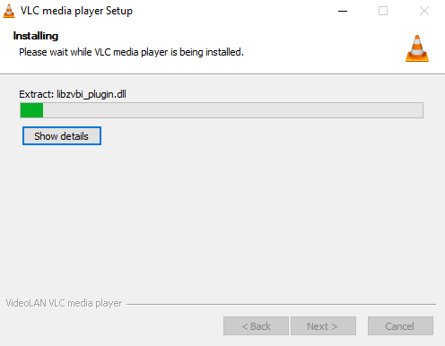 VLC media player Installing