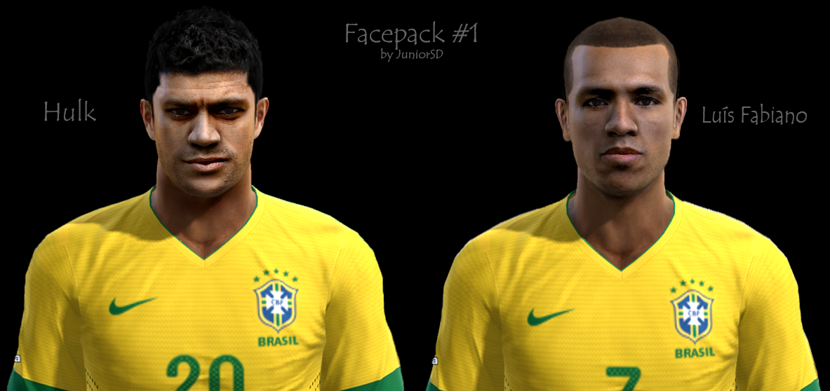 Hulk e Luís Fabiano Faces - PES 2013