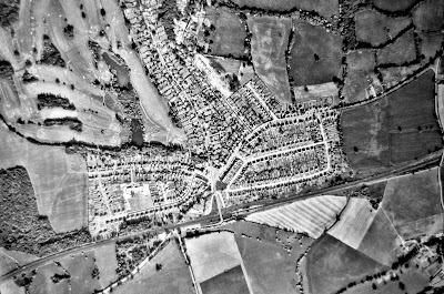 Aerial photograph of Brookmans Park taken in the 1960s Image from the North Mymms Local History Society part of the Peter Miller collection