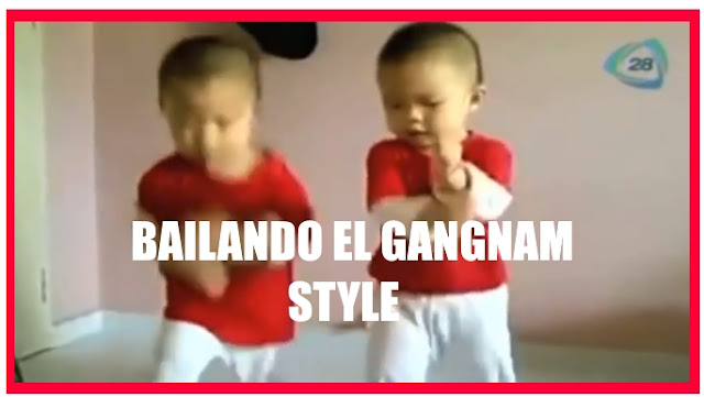 Bebes bailan el gangnam style