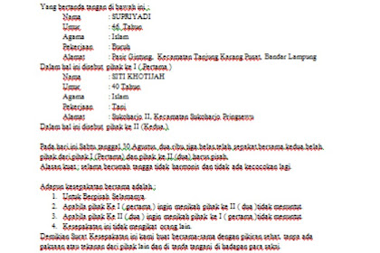 Contoh Surat Perjanjian Cerai - Contoh Perjanjian Persetujuan Jagaan Anak Studocu : Kami yang bertanda tangan di bawah ini: