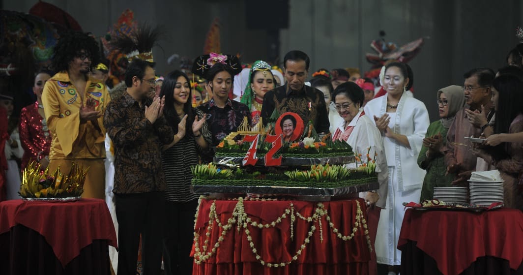 Hadiri Ulang Tahun Megawati, Presiden Jokowi Doakan Sehat 