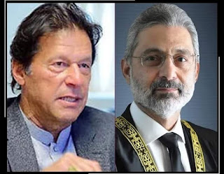 Imran Khan admitted that it was his mistake to bring presidential reference against justice Qazi faez Isa
