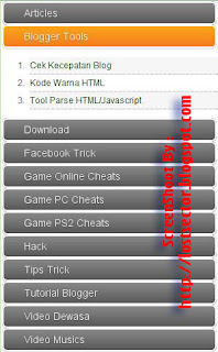 Widget Label / Daftar Isi Keren Blogspot