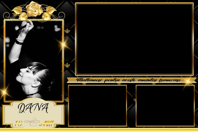 PhotoBooth template Black-Gold