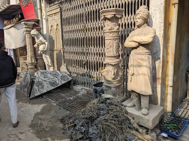 Swami Vivekananda clay idol, Kumartuli, Kolkata