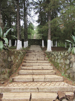 Escalinatas del Cerro del Estribo en Pátzcuaro, Michoacán