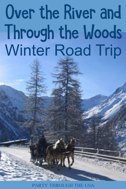 Snow Themed Road Trip // Party Through the USA // winter // snowman // party foods // road trips with kids // car trip activities for kids // travel food // winter drinks // winter party food