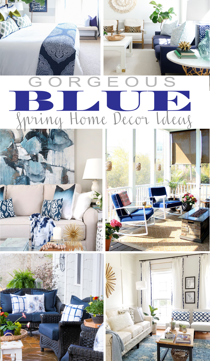 A collection of Blue decorating rooms for Spring