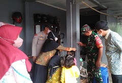 Babinsa Kedungwringin Bantu Posyandu Cegah Stunting
