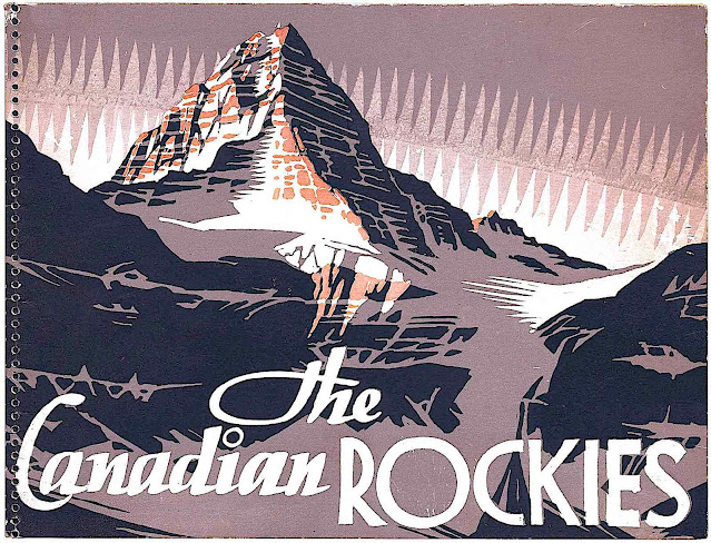 a Canadian Rocky Mountains illustrationr
