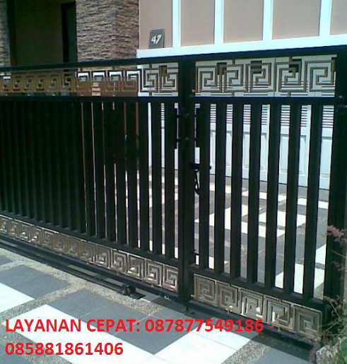  Harga  Pintu  Pagar  Besi  Dorong Cikarang 087877549186