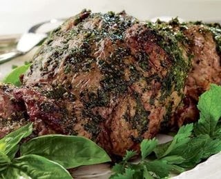 Mint Rubbed Leg of Lamb Recipe