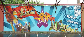 special Graffiti Letters Daim Loomit Scien Klor Mural