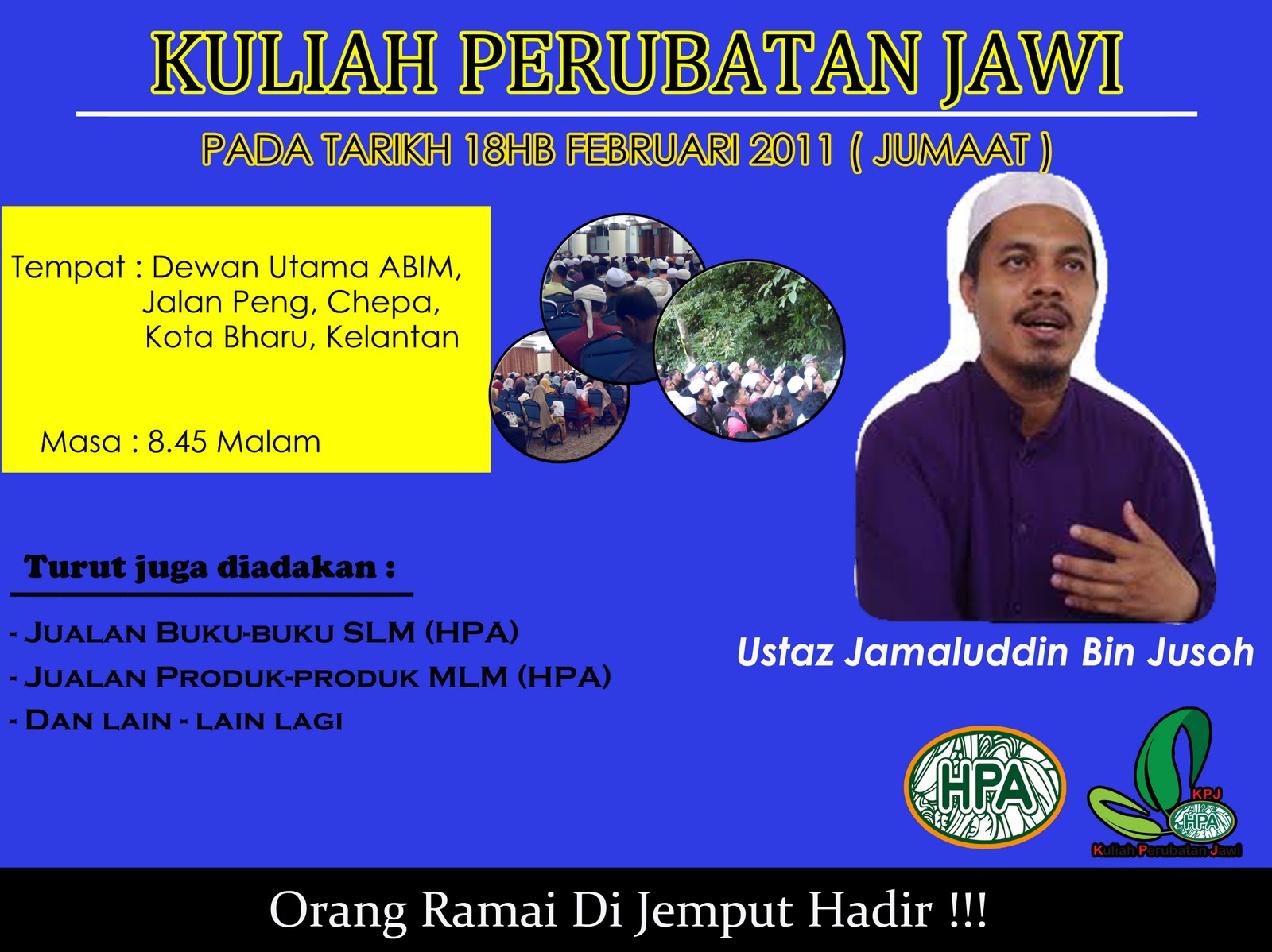 HPA ZON TIMUR: KULIAH PERUBATAN JAWI BULAN FEBRUARI 2011