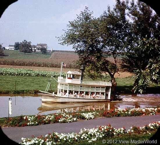 View-Master Dutch Wonderland (A634), Scene 12: The Lady Gay cruising on the Old Mill Stream