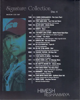 Signature Collection ~ Himesh Reshammiya  [Vol ~ 4] [16Bit - Untouched - WAV] [Hires-Pk FREE DOWNLOAD]
