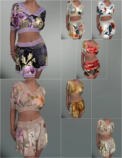 Dazzle Your Digital Art Collection with the dForce Helene Outfit for Genesis 9 in Daz Studio
