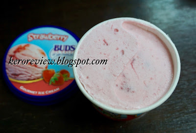 รีวิว บัดส์ ไอศกรีมนมผสม รสสตรอเบอร์รี่ (CR) Review ice cream strawberry flavor, Bud's Brand.