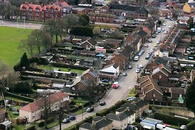 Picture: The Glebe Road area of Brigg with part of Sir John Nelthorpe School on the right - pictured by Neil Stapleton - image used on Nigel Fisher's Brigg Blog in December 2018