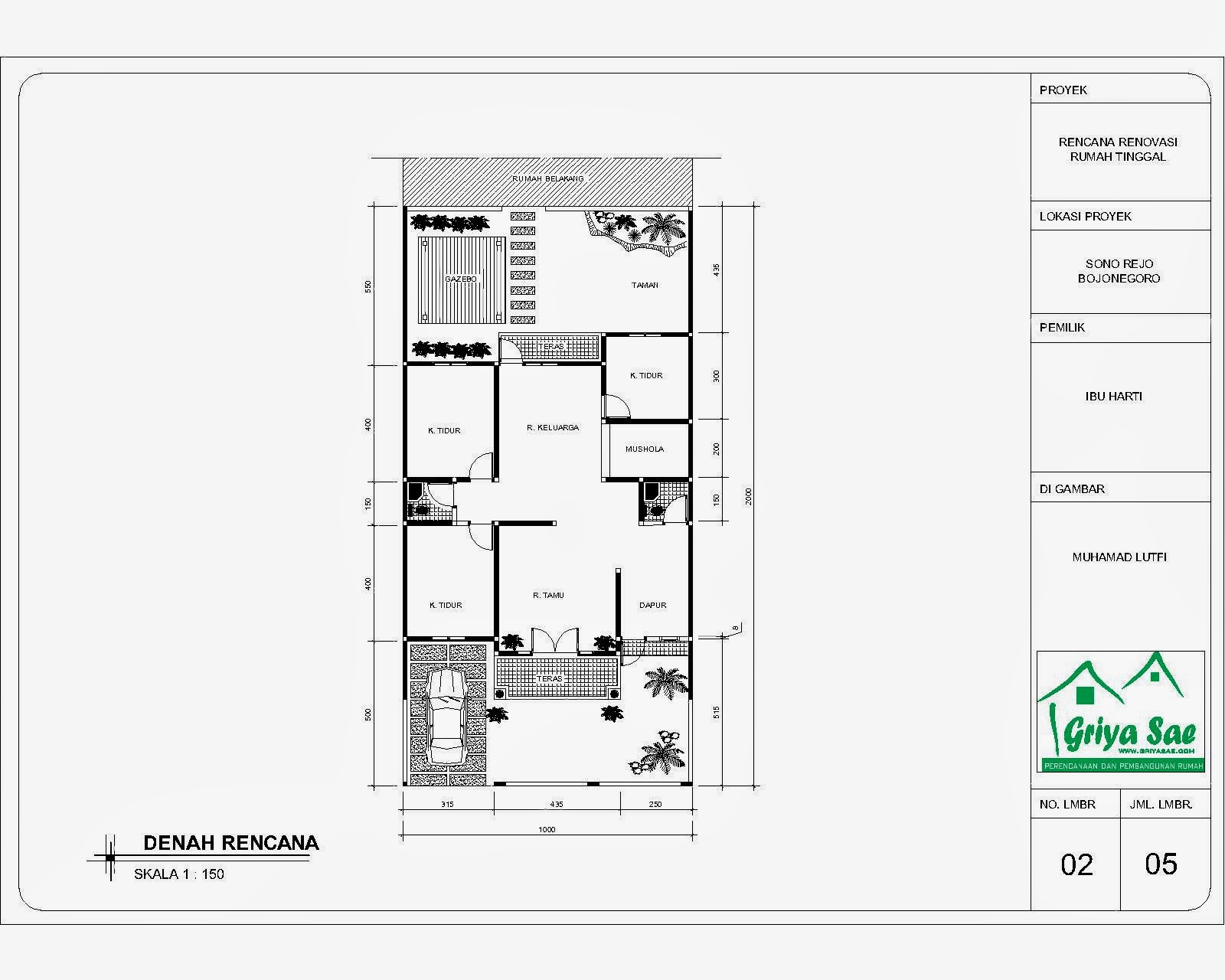 Gambar Desain  Rumah  4x8  Tukang Desain  Rumah 