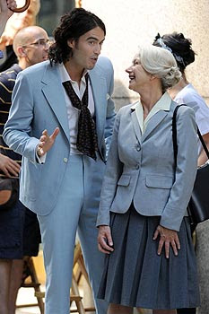 Russell Brand with Hellen Mirre
