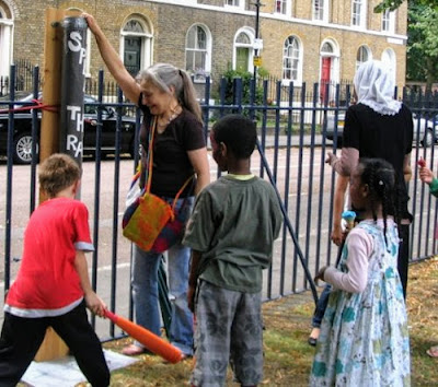 Alice Sielle in Fun Day mode supervising the Splat the Rat