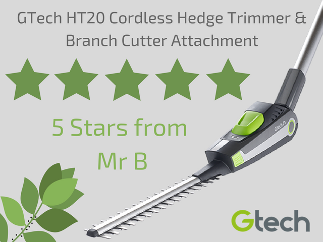 Mr Bishop reviews the GTech HT20 Cordless Hedge Trimmer