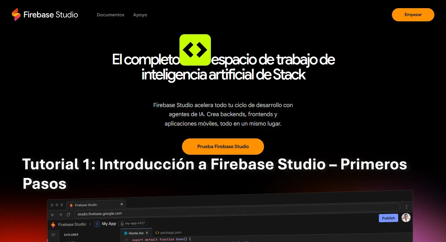 Tutorial 1: Introducción a Firebase Studio – Primeros Pasos
