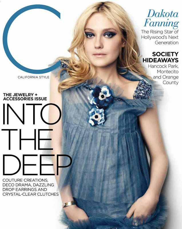 Dakota Fanning covers C Magazine's May 2012 issue She wore all Chanel Haute