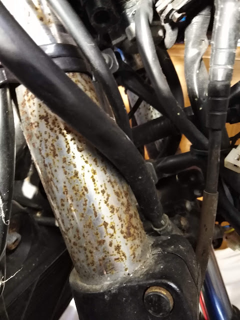 Corrosion on the forks