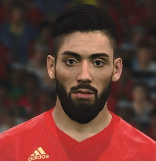 PES 2017 Faces Yannick Carrasco by Ben Hussam FaceMaker