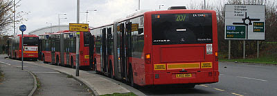 207 bus stand at Hayes By-Pass